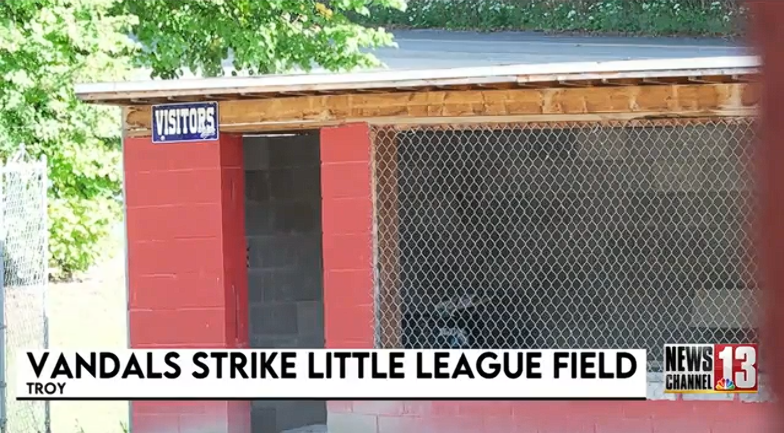 Vandals Wreck Troy Little League Field, Cutting Power for Night Games
