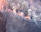 Aerial Footage Shows Bouquet Wildfire Burning in California National Forest – Video