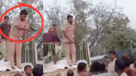 Bihar Cop Suspended After Video Shows Him Brandishing Pistol at Flood-hit People