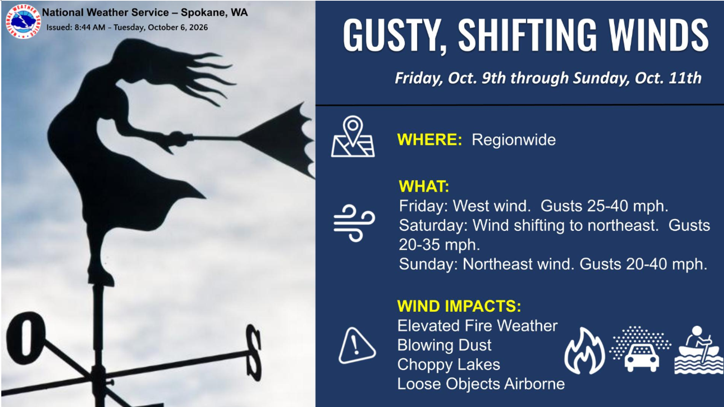 Autumn Weather Is Here and Will Stick Around - Thu, 08 Oct 2026 PST