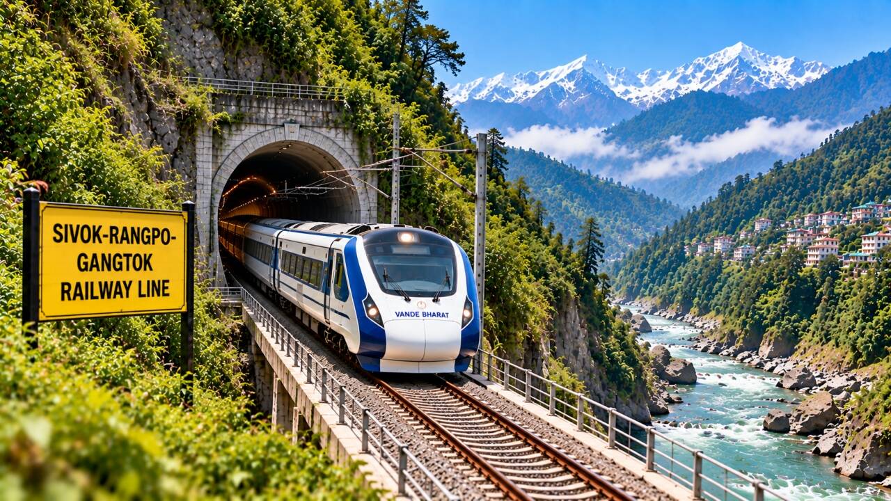 Sikkim to Get First Train Link by 2027; Rlys Fast-tracks Rs 9,000 Crore Gangtok Line