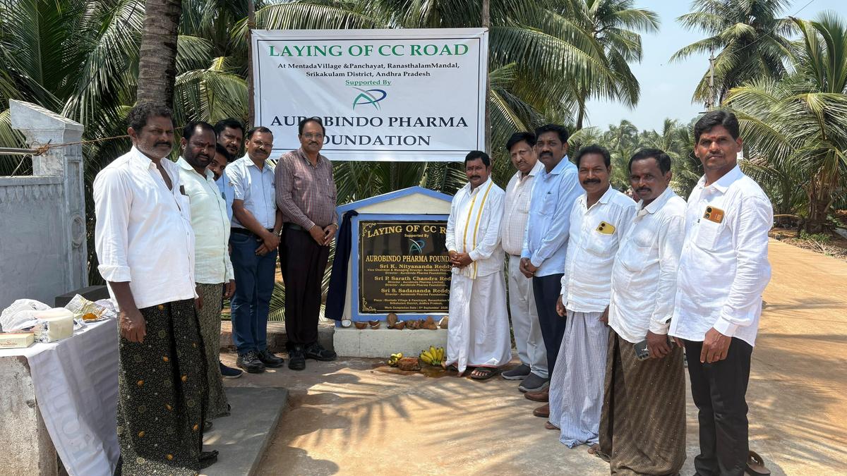 Aurobindo Pharma Foundation Lays ₹60 Lakh New CC Road in Srikakulam