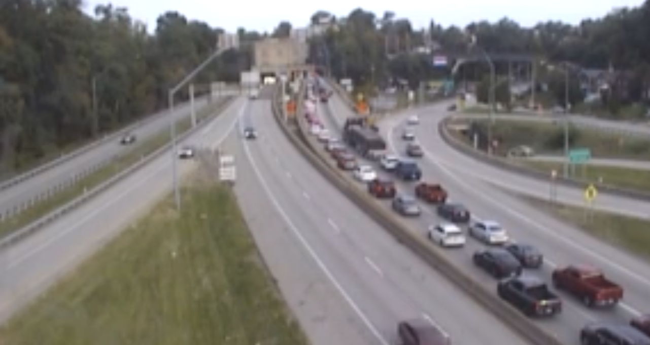 Squirrel Hill Tunnel Crash Causing Heavy Backups on Parkway East in Pittsburgh