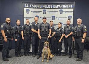 Galesburg K-9 Dax Helped Seize Drugs, Track Suspects Before Retirement