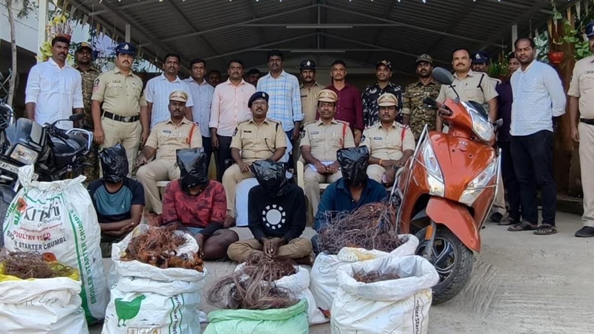 Chittoor police arrest four, recover 280 kg of copper wire stolen from factory near Kuppam