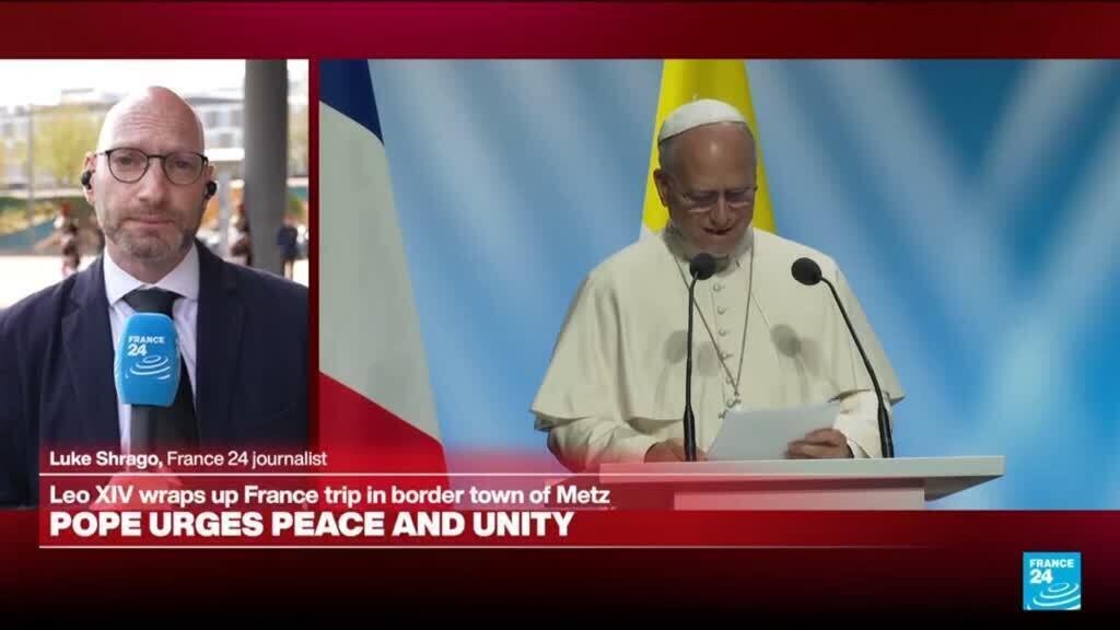 Pope touches on war, migration in speech at Metz