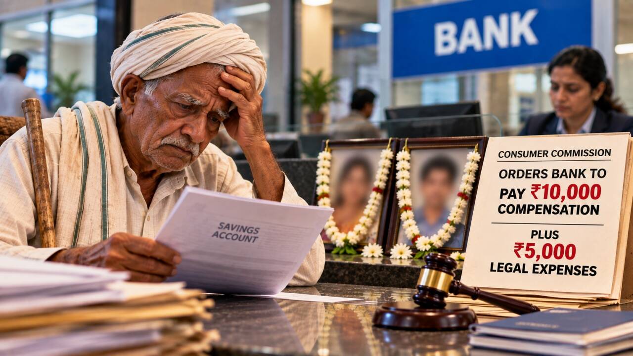 Developing Story: Mother and nominee son died; bank delayed funds to father, ordered to pay Rs 15,000