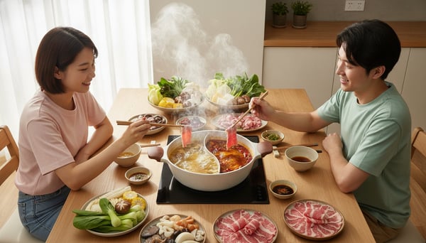 $34 Divided Hot Pot Solves Spicy Vs. Mild Broth Debate Amid Shifting Economic Pressures