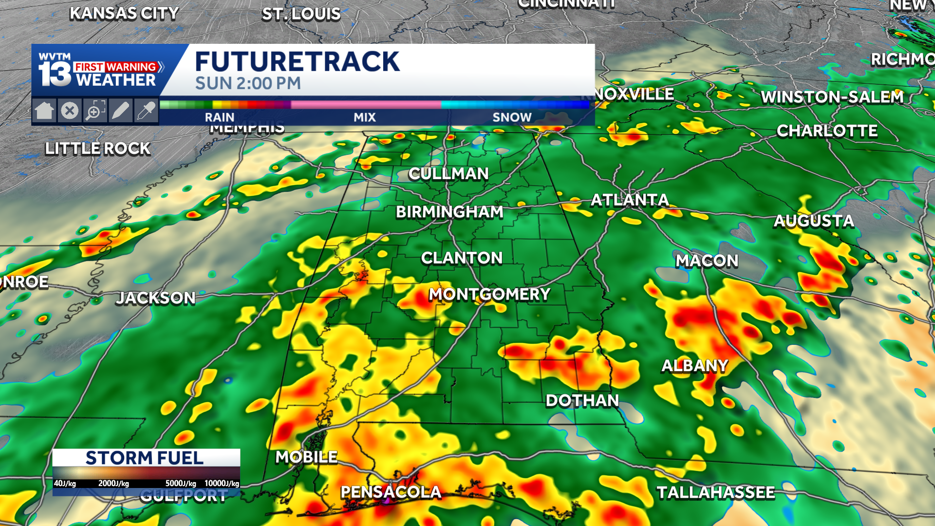 Alabama Braces for Weekend Weather Whiplash: Sticky Heat Saturday, Rain and Cold Front Sunday