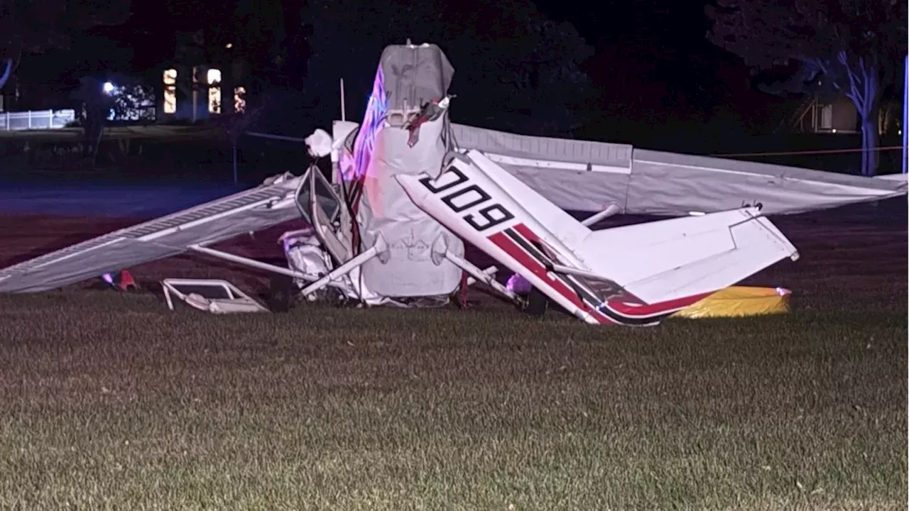 Economic Impact: Small plane crashes at suburban park, injuring 2