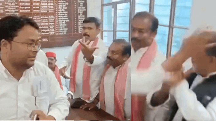 Global Perspective: SP press meet turns violent as ex-district chief slapped over seating