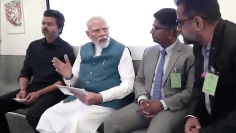 PM Modi Inaugurates Chennai Metro Phase II Stretch, Rides Train With CM Vijay