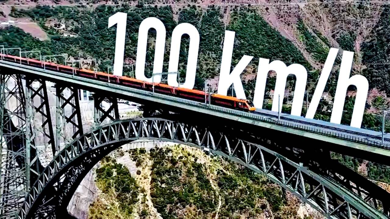 Global Perspective: Historic milestone: Watch Vande Bharat cross Chenab bridge, Anji bridges at 100 kmph