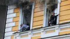 Kyiv Under Fire: Historic Academy of Sciences Building Struck by Russian Drone