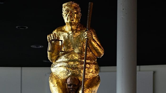 Naked Trump Statue Erected Inside European Parliament, Sparking Outrage