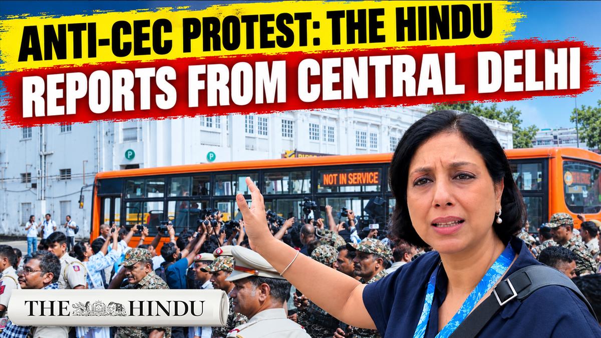 Anti-cec Protest: on the Ground from Connaught Place in Delhi