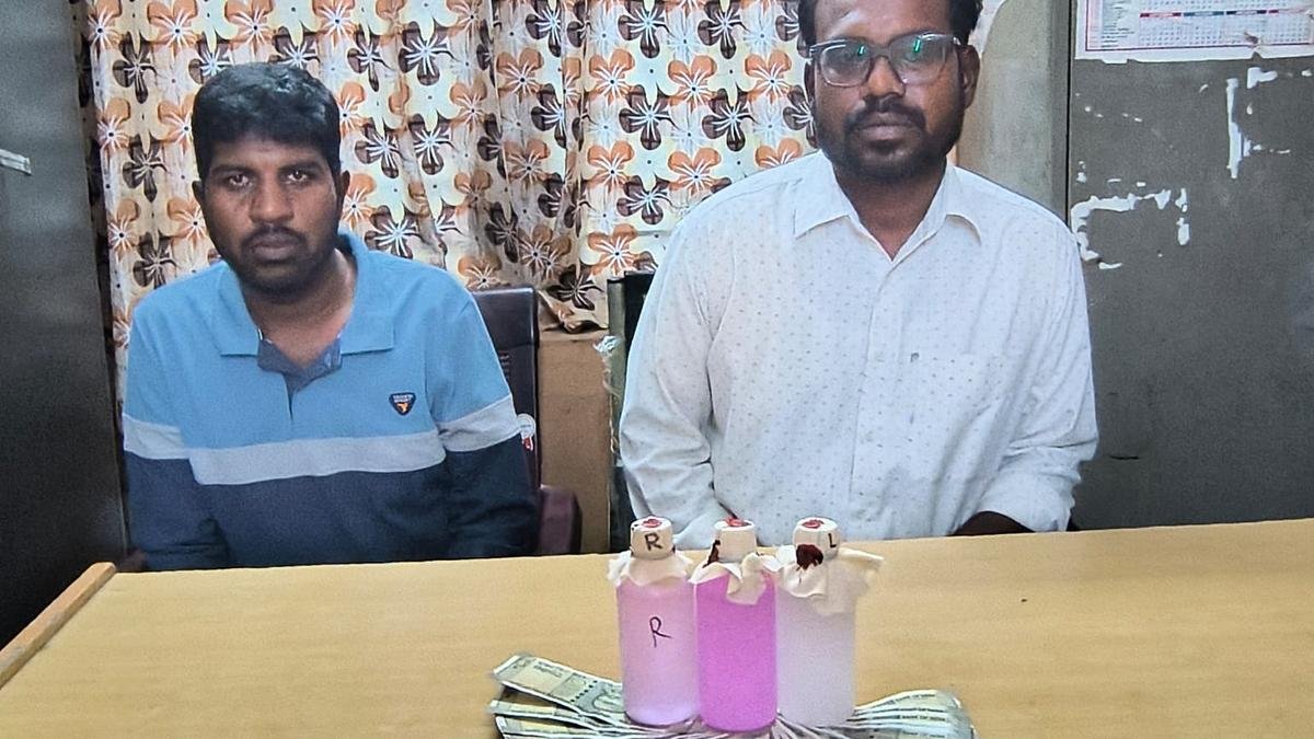 Revenue inspector, his assistant caught taking ₹15,000 bribe in Nalgonda
