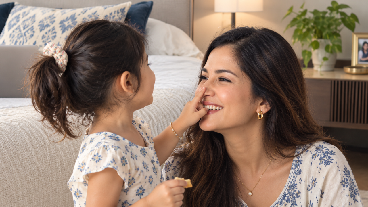 Why Kids Keep Touching Your Face While Talking, Per Psychology