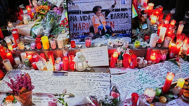Spain: Madrid Protesters Mourn Evicted Pensioner Maricarmen Abascal