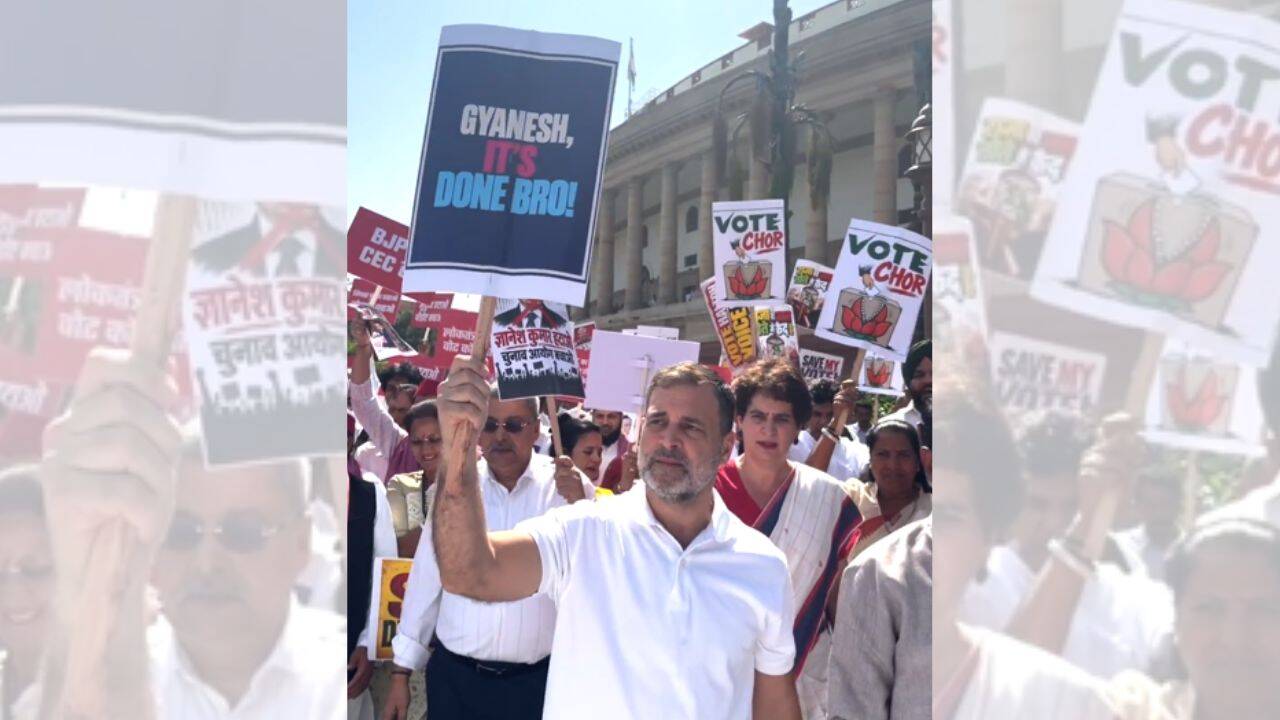 Gyanesh, It’s Done, Bro, Time to Resign': Rahul Leads INDIA Bloc March to EC Office