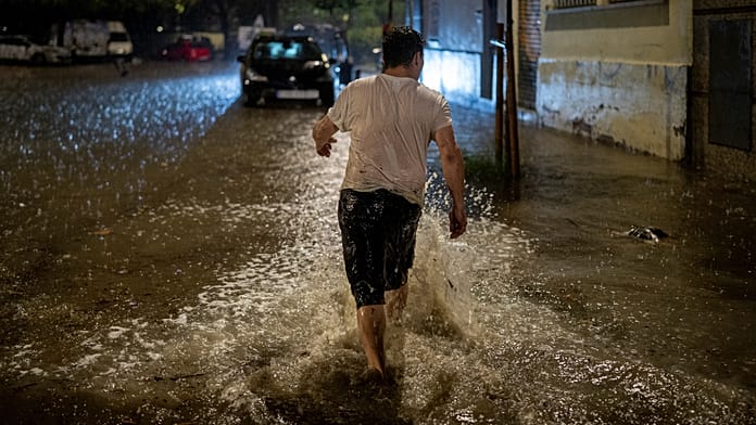 Floods Leave Streets and Roads Submerged Across Catalonia
