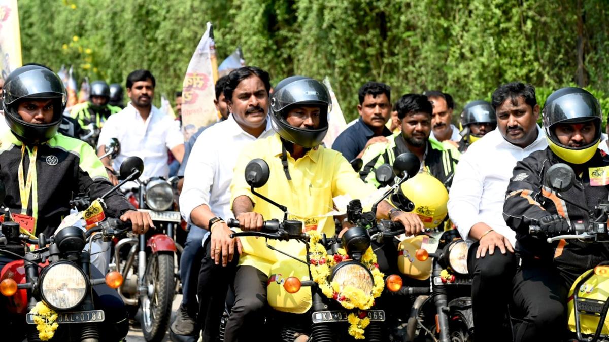 Bike Rally Blitz: TNSF Riders Flagged Off from Tirupati to Varanasi to Mark Modi’s 25 Years in Office