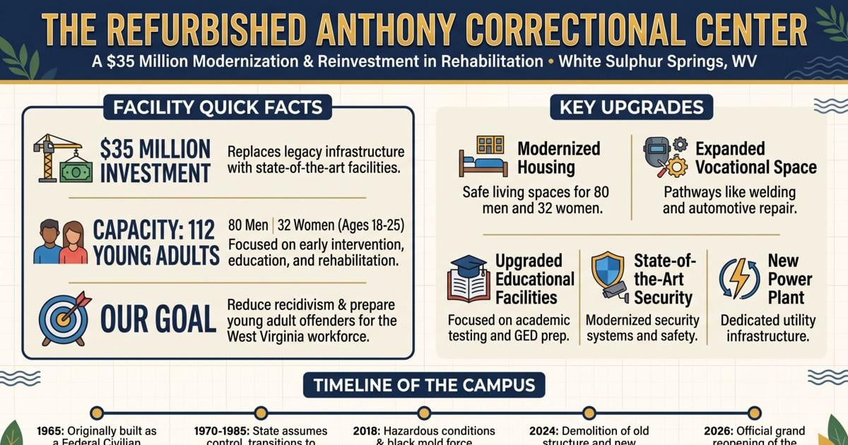 State Officials Mark Grand Opening of Refurbished $35 Million Anthony Correctional Center
