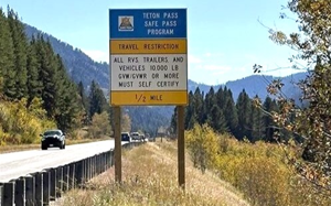 Corporate Strategy: Wyoming requires motorists to self-certify to drive steep Teton Pass