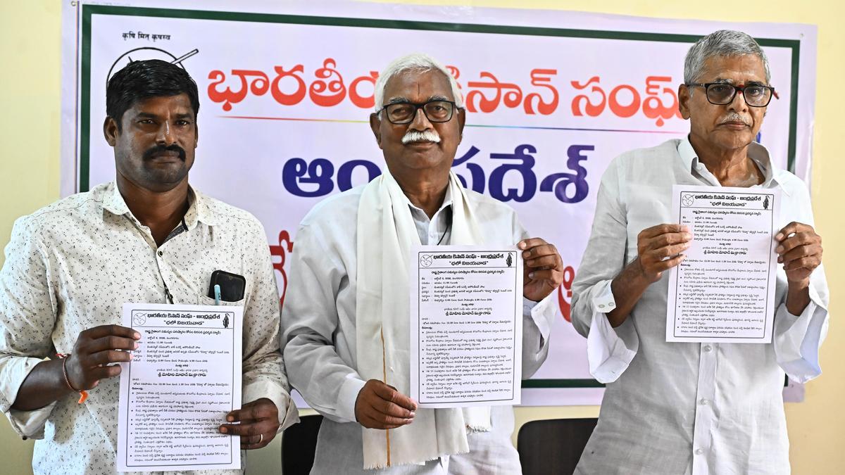 Developing Story: A.P. Kisan Sangh to rally in Vijayawada seeking farm relief measures