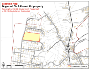 Council considers rezoning of Dogwood Circle, Forrest Road for higher density subdivision
