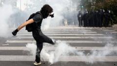 Tear Gas Fired in Paris and Marseille as French School Protests Escalate