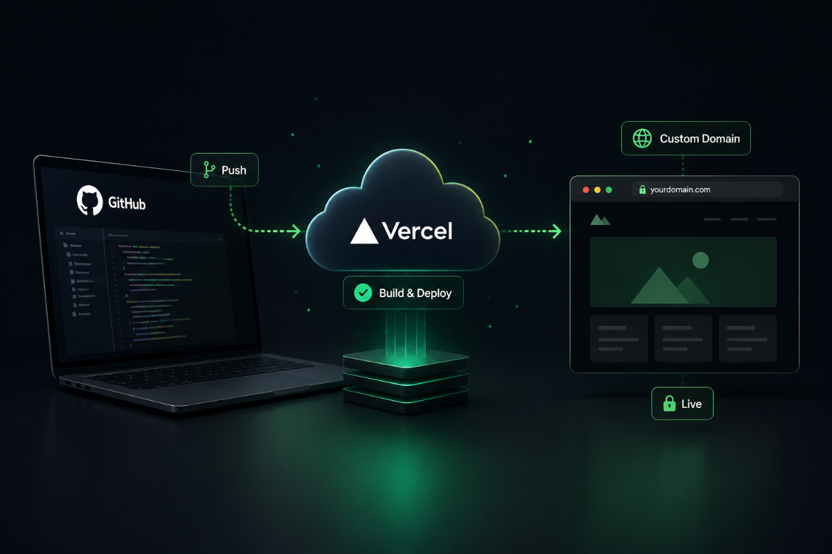 Deploying a Website on Vercel: Github, Custom Domains, Dns, and HTTPS