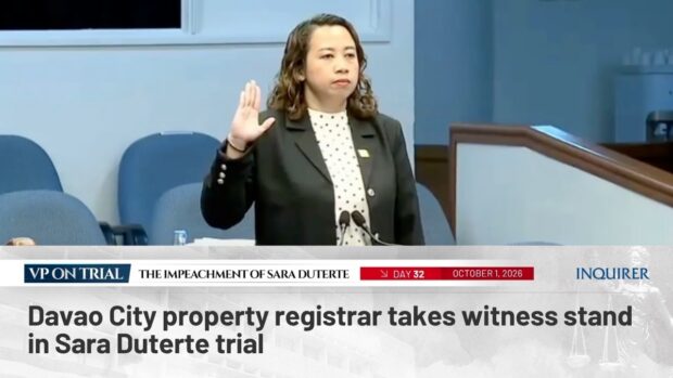 Market Developments: Davao City property registrar takes witness stand