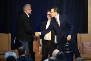 In Victor Marx and Phil Weiser’s Only Meeting in Governor’s Race, Forum Features Scripted Questions and One Gotcha