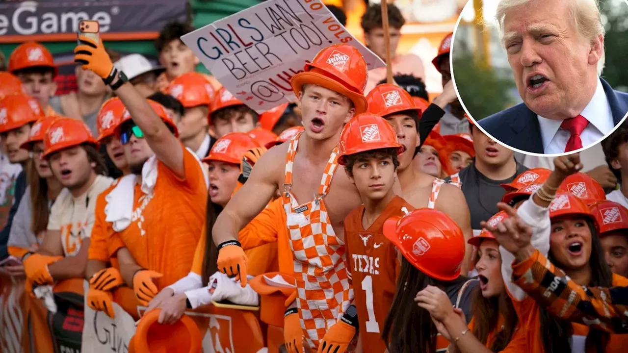 Tennessee uses unusual alcohol tactic to get fans there early with President Trump attending Texas showdown