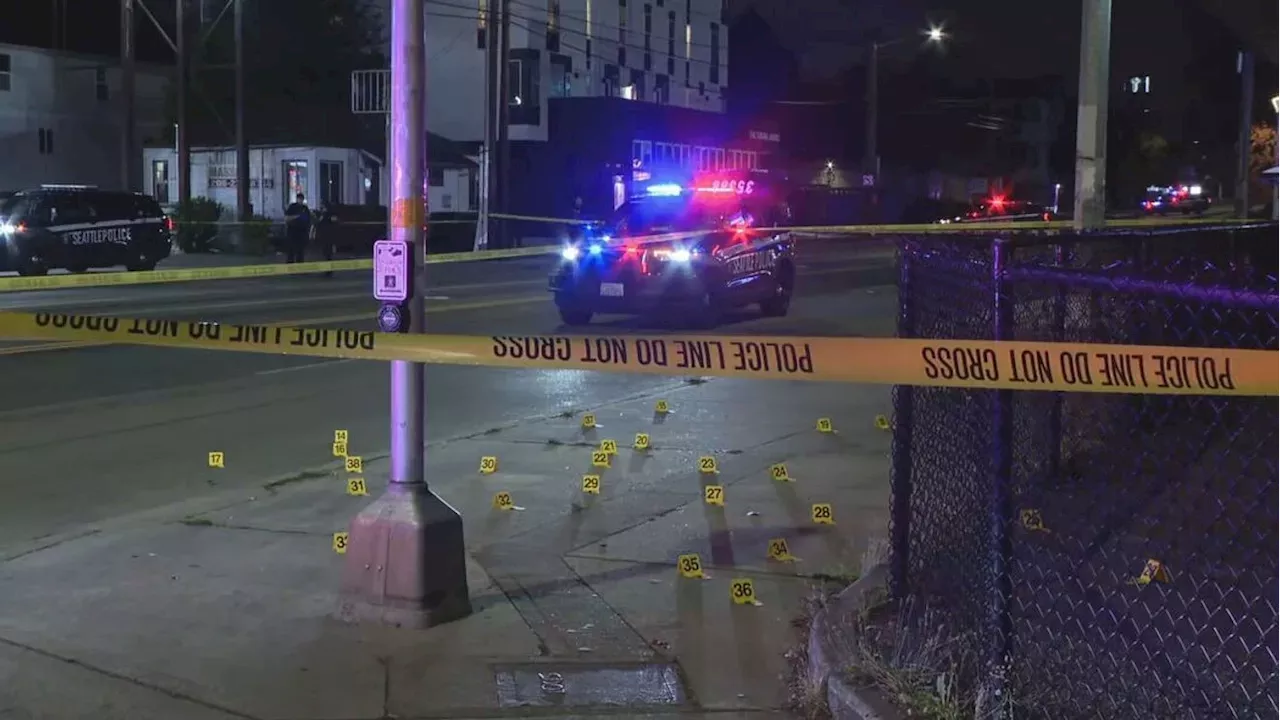Dozens of Evidence Markers Scattered at Scene of Reported North Seattle Shooting