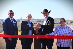 South Dakota Gov. Larry Rhoden Cuts Ribbon for New Box Elder Bridge