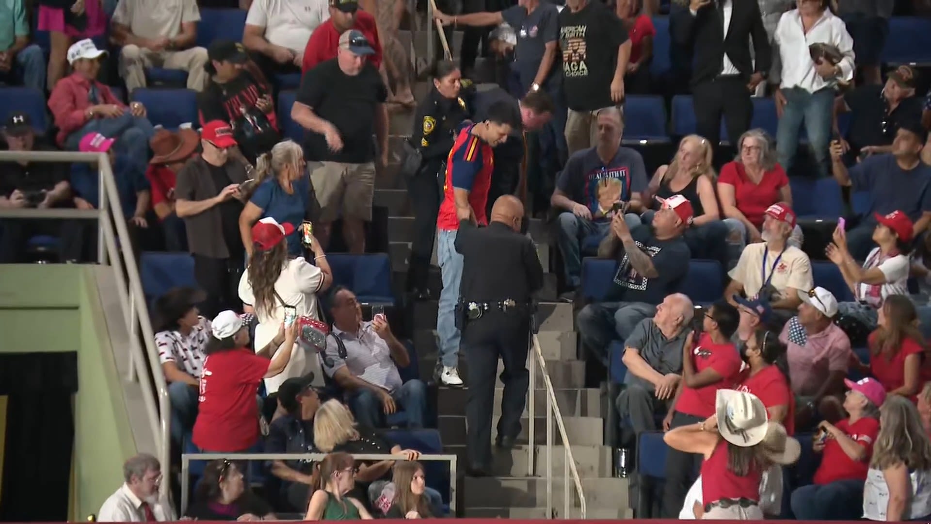 Trump Repeatedly Interrupted by Protesters During Texas Rally