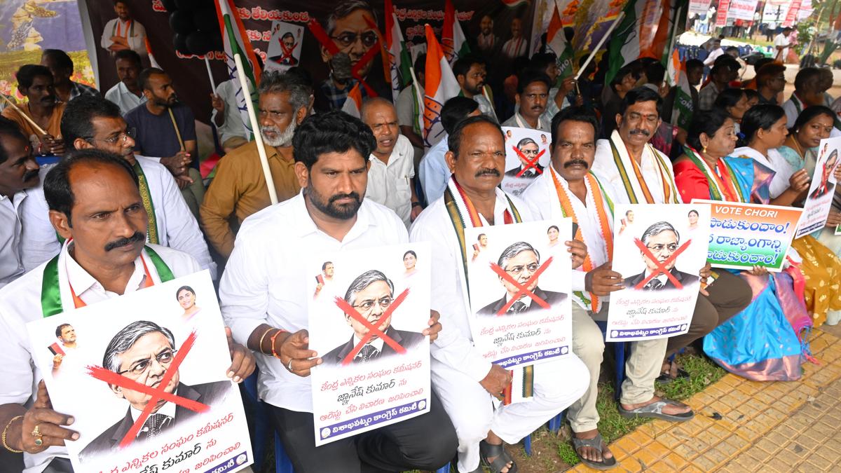 Congress Protests Erupt in Visakhapatnam Over SIR Exercise