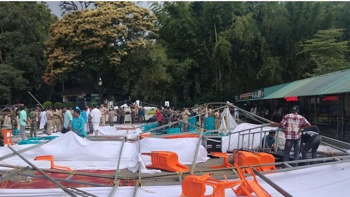 Four Injured As Stage Set Up for Wildlife Week Celebrations Collapses in Keralam’s Thekkady