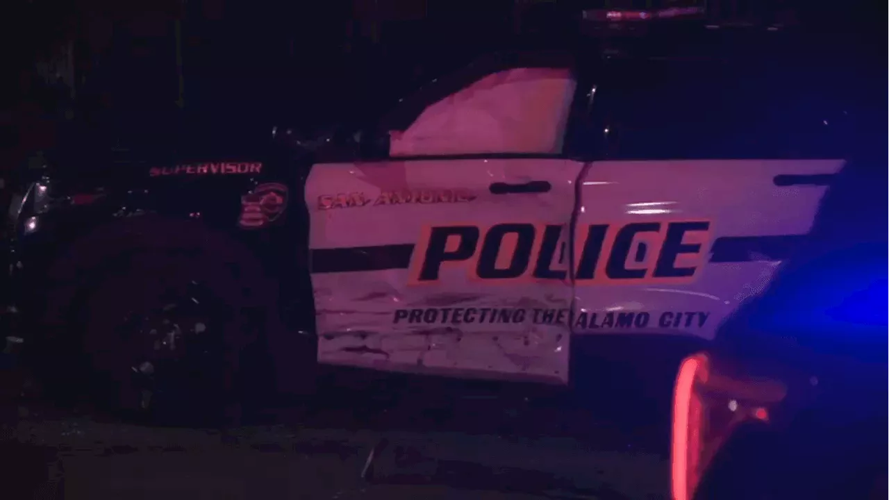 BREAKING: SUV rams San Antonio police sergeant's patrol car, suspect detained after wild chase