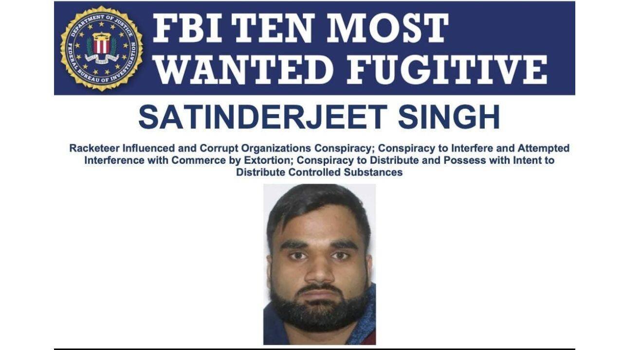 FBI adds Goldy Brar to its 10 most wanted list, offers $1 million reward