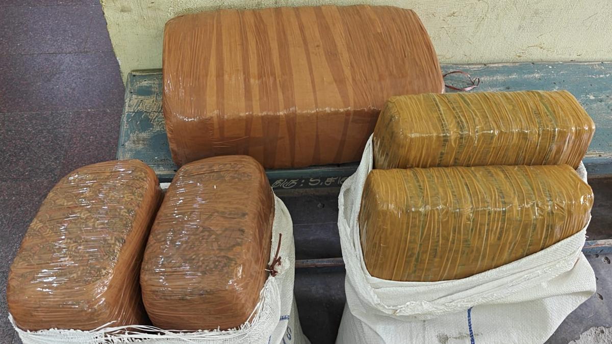 11 kg Ganja Seized at Jolarpet Station: Two Arrested in Major Drug Bust