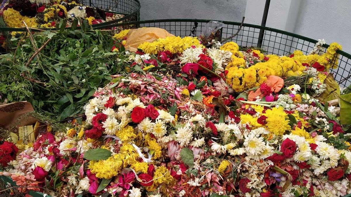 Discarded flowers from Ganesh immersions find second life in Cyberabad