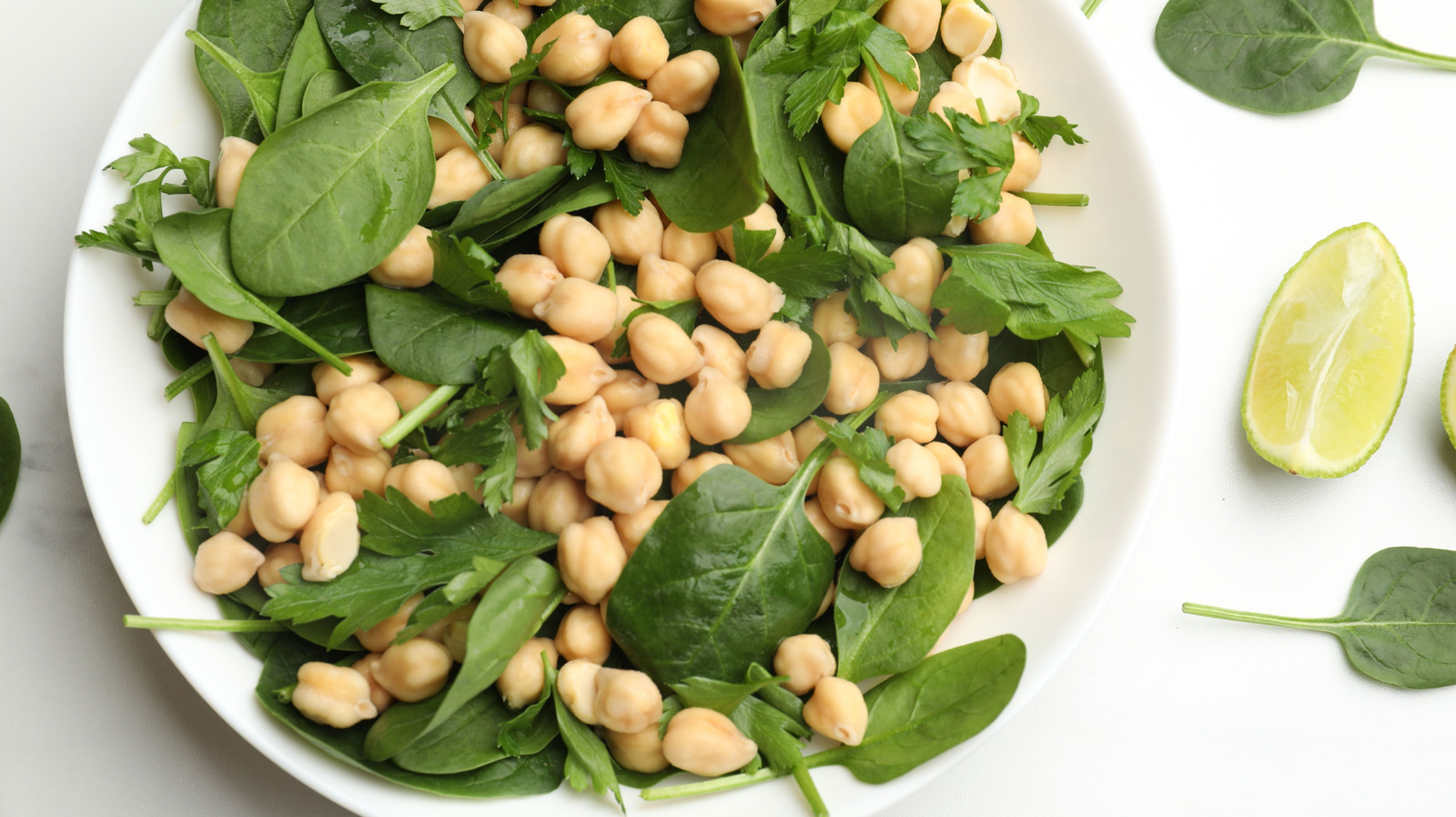 Turn Canned Chickpeas Into a Spanish-style Side Dish by Adding This Leafy Green from Your Fridge