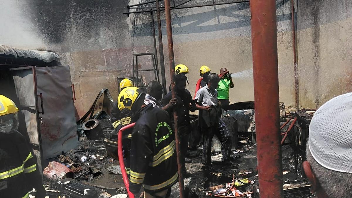 Massive Fire Engulfs Metal Scrap Godown, Short Circuit Suspected