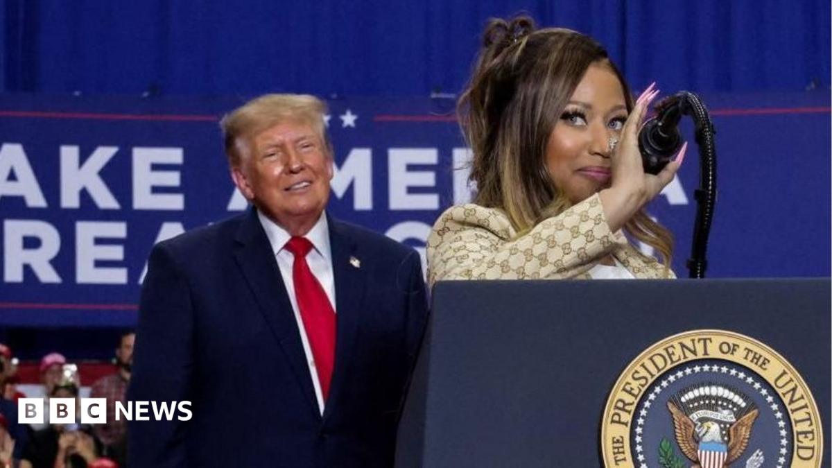 Nicki Minaj Takes the Stage With Trump at Michigan Rally as Midterms Tighten