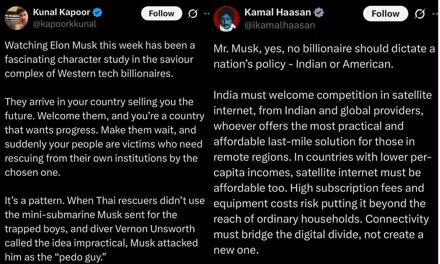 Kunal Kapoor, Kamal Haasan Back India’s Right to Decide Amid Musk’s Starlink Row