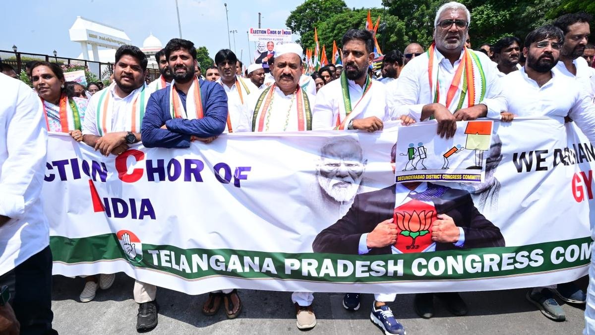 Telangana Congress Demands CEC Gyanesh Kumar's Resignation