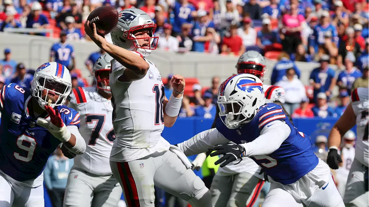 Maye Overcomes His Two Turnovers With 3 TD Passes in Patriots' 29-26 Win Over Bills
